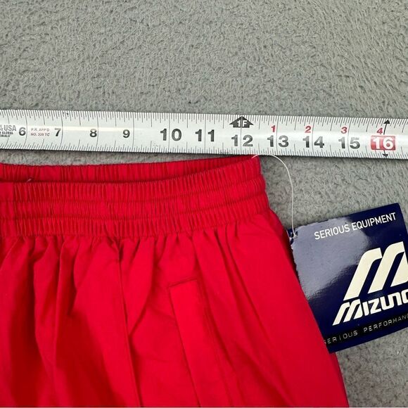 Mizuno Windbreaker Pants Adult Large Pink Swishy Drawstring Mesh Lined Nylon NEW - Picture 8 of 16